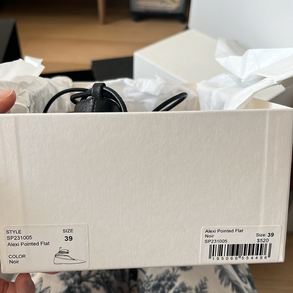 Ulla Johnson ballerina with tie - sz39 - Alexi Pointed Flat - Picture 6 of 8